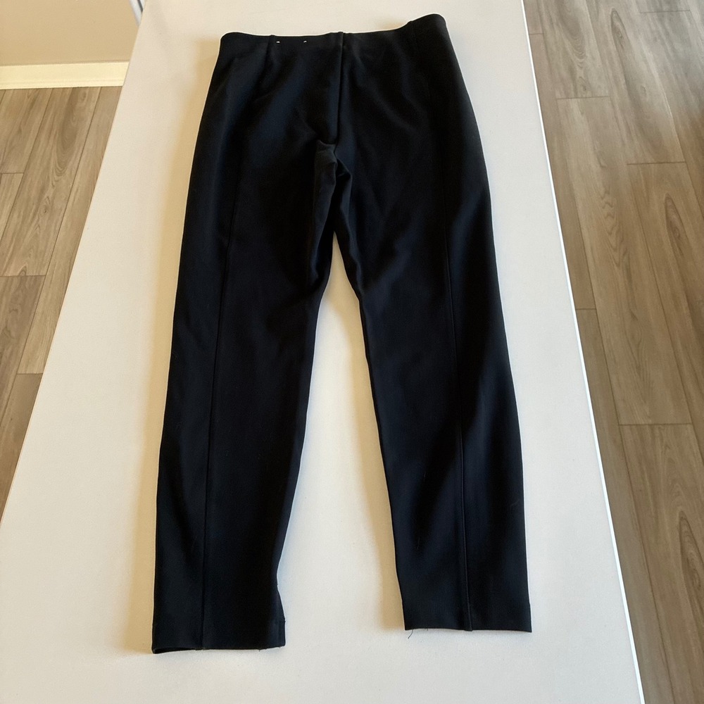 On 34th Womens Black Ponte Pull On Pants Seam Detail Trousers Size L Short - Picture 6 of 6